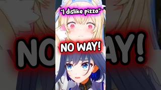 Kronii Cant Believe Fuwawa Doesnt Like Pizza hololive hololiveenglish vtuber [upl. by Terza]