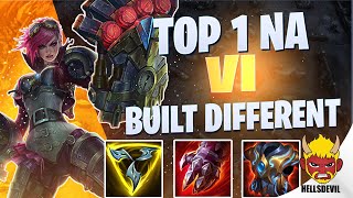 WILD RIFT  Top 1 NA Vi Is Built DIFFERENT  Challenger Vi Gameplay  Guide amp Build [upl. by Anon]