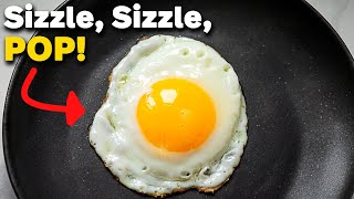 SunnySide Up Fried Egg in 2 Minutes [upl. by Enymzaj]