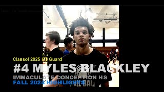 Myles Blackley IC Fall Ball Highlights [upl. by Aneet]