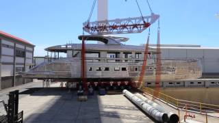 Moving Dynamiqs superyacht GTT 130 [upl. by Torres]