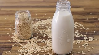 How to Make Oat Milk  Homemade Oat Milk Recipe [upl. by Anasus733]