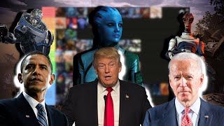 The Presidents Rank Which Mass Effect Aliens They Can Beat In A Fight [upl. by Nyliuqcaj]