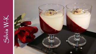 Weihnachtsdessert  raffiniert geschichtet  Himbeeren  Dessert [upl. by Nnahgem]