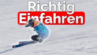 Richtig Einfahren Am 1 Skitag  SkiTutorial [upl. by Atterahs]