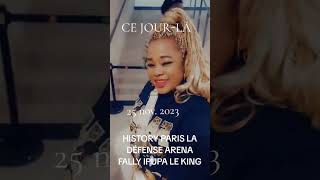 FALLY IPUPA 1AN PARIS LA DEFENSE ARENA HISTORY [upl. by Westbrooke]