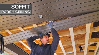 Installing Vinyl Soffit Porch Ceilings [upl. by Norbert737]