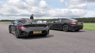 RUF CTR3 vs Maserati Granturismo MC Sport Line [upl. by Henigman355]