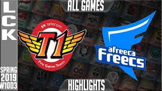 SKT vs AF Highlights ALL GAMES  LCK Spring 2019 Week 10 Day 3  SK Telecom T1 vs Afreeca Freecs [upl. by Nykal]