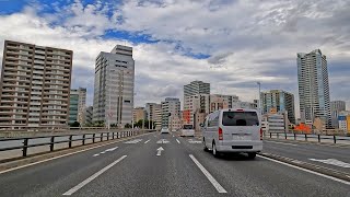 豊洲から都心部を抜けて皇居前までドライブ Drive from Toyosu through the city center to the Imperial Palace [upl. by Huldah]