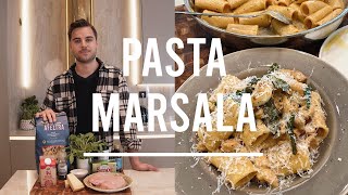 En krämig gräddig och god kycklingpasta  PASTA MARSALA [upl. by Retniw]