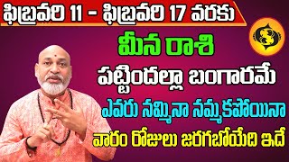 Meena Rashi Vaara Phalalu 2024  Meena Rasi Weekly Phalalu Telugu  11 February  17 February 2024 [upl. by Ryun]