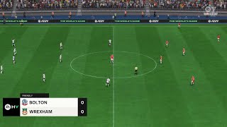 Bolton Wanderers vs Wrexham 18082024 EFL League One EA FC 24 [upl. by Eelnyl]