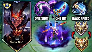 BUILD SUN FULL DAMAGE PALING SAKIT 2024😱 NEW BUILD SUN  MOBILE LEGENDS [upl. by Redman660]