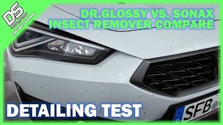 TEST Dr Glossy by JP Performance Pre Party vs SONAX Insect Remover  prewash amp bug remvoer [upl. by Adnilrem]