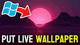 How to Put Live Wallpaper on PC Wallpaper Engine Free ALTERNATIVE [upl. by Anifur]