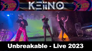 KEiiNO  Unbreakable  Live  Euro Club Liverpool 2023 [upl. by Ekle361]