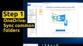 Sync Desktop Documents and Pictures folders to OneDrive [upl. by Hgierb]