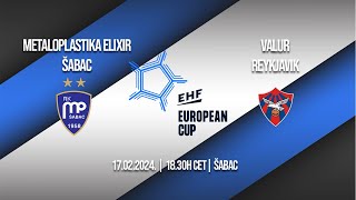 EHF Cup  Metaloplastika Ð•lixir  Valur [upl. by Adyht]