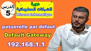 دورة الشبكات 🔥 الدرس الخامس 🔥 Default Gateway  Passerelle Par Défaut [upl. by Anilehcim]