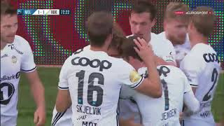 Nicklas Bendtner scores amazing quottrivelaquot goal MoldeRosenborg [upl. by Ellard991]