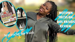 MOTOWN TRESS  BIG BOX BRAIDS  30 INCHES  REVIEW [upl. by Erroll]