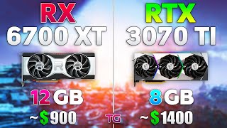 RTX 3070 Ti vs RX 6700 XT  Test in 10 Games [upl. by Yasmar]