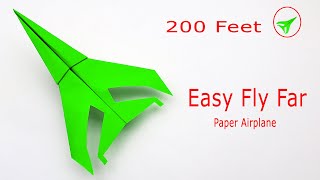 How To Make A The World Record Paper Airplane  Classic Paper Origami Plane  Easy Paper Plane [upl. by Emma]