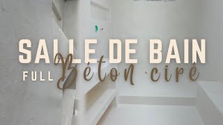 ON FAIT TOUTE LA SALLE DE BAIN EN BÉTON CIRÉ amp c’est ouf 😍  EP 50 [upl. by Anilek]