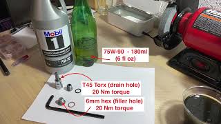 BMW R1200RT LC Final Drive Oil Change 2min video [upl. by Enwahs]