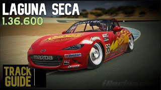 iRacing Mazda MX5 Laguna Seca  Track Guide  Hotlap [upl. by Rodge]