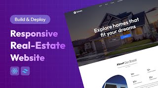 Build And Deploy Real Estate Website Using React and Tailwind CSS  React JS Project [upl. by Merrily]