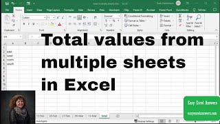 How To Take The Sum of a Column of Data In Excel [upl. by Manara430]