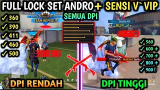 ‼️PENGATURAN FF AUTO HEADSHOT ONE SHOT ☠️🎯 SET ANDRO  SENSITIVITAS FF AUTO HEADSHOT 2024🔐 [upl. by Ailaham]