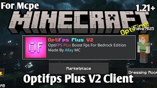 OptiFps Plus V2  The Best OptiFine Boost FPS For MCPE 121 [upl. by Goldshell]