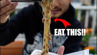 BEST WAYS TO EAT NATTO  Slimy Fermented Soy Beans [upl. by Gunn699]