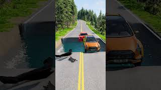 Car Vs Water Pit BeamNG Drive shorts beamngdrive beamngworld [upl. by Ellevehs]