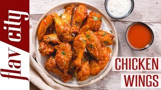 How To Make Crispy Baked Chicken Wings  Bobbys Kitchen Basics [upl. by Nwadal114]