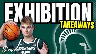 Michigan State vs Hillsdale  Exhibition Game takeaways [upl. by Aikenahs]