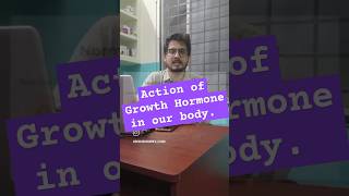 Action of Growth Hormone  Dr Manjunath Rao M hormoneseducationproteinfatbodybuildingdoctormd [upl. by Dnumde]