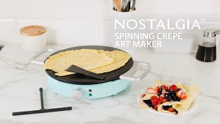 NSPCRP12BL  Nostalgia Spinning Crepe Art Maker [upl. by Quint910]