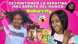 Probe la FAMOSA KERATINA del DOLLARCITY de 17mil pesos 😱 en cabello AFRO 👩🏾‍🦱 funciona o NO [upl. by Adara]