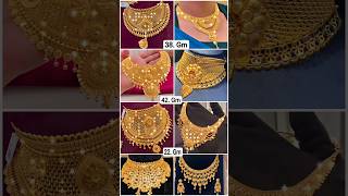 Gold Necklace Designs With Price Gold Choker Necklace Gold Necklace Necklace Set necklace EP 65 [upl. by Hosea]