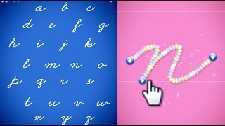 Cursive Writing Small Letter a to zKindergarten Learning Videos [upl. by Colson818]