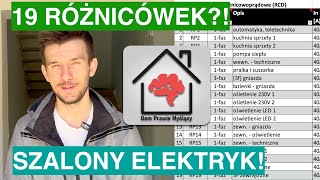 Plan rozdzielnicy smart home 19 RCD Bez różnicówek 3fazowych Elektryka robiona samemu [upl. by Cresa878]