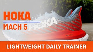 Hoka Mach 5 Running Shoe Review  First Impression [upl. by Akihsan]