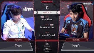 2018 GSL Season 3 Code S Ro16 Group C Match2 Trap vs herO [upl. by Cirad]