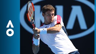 Pablo Carreno Busta v Gilles Simon match highlights 2R  Australian Open 2018 [upl. by Almeria]