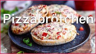 Leckere Pizzabrötchen mit Schmand  einfach amp schnell  REZEPT  eatde [upl. by Anaihs]