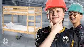 Benjyfishy and ZmjjKK Face Off to Build the Best Bunk Bed  Duo Duels [upl. by Batty]